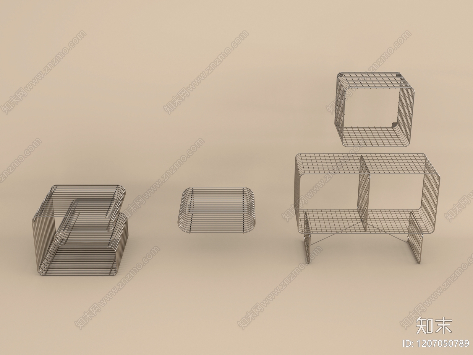 现代极简几类组合3D模型下载【ID:1207050789】