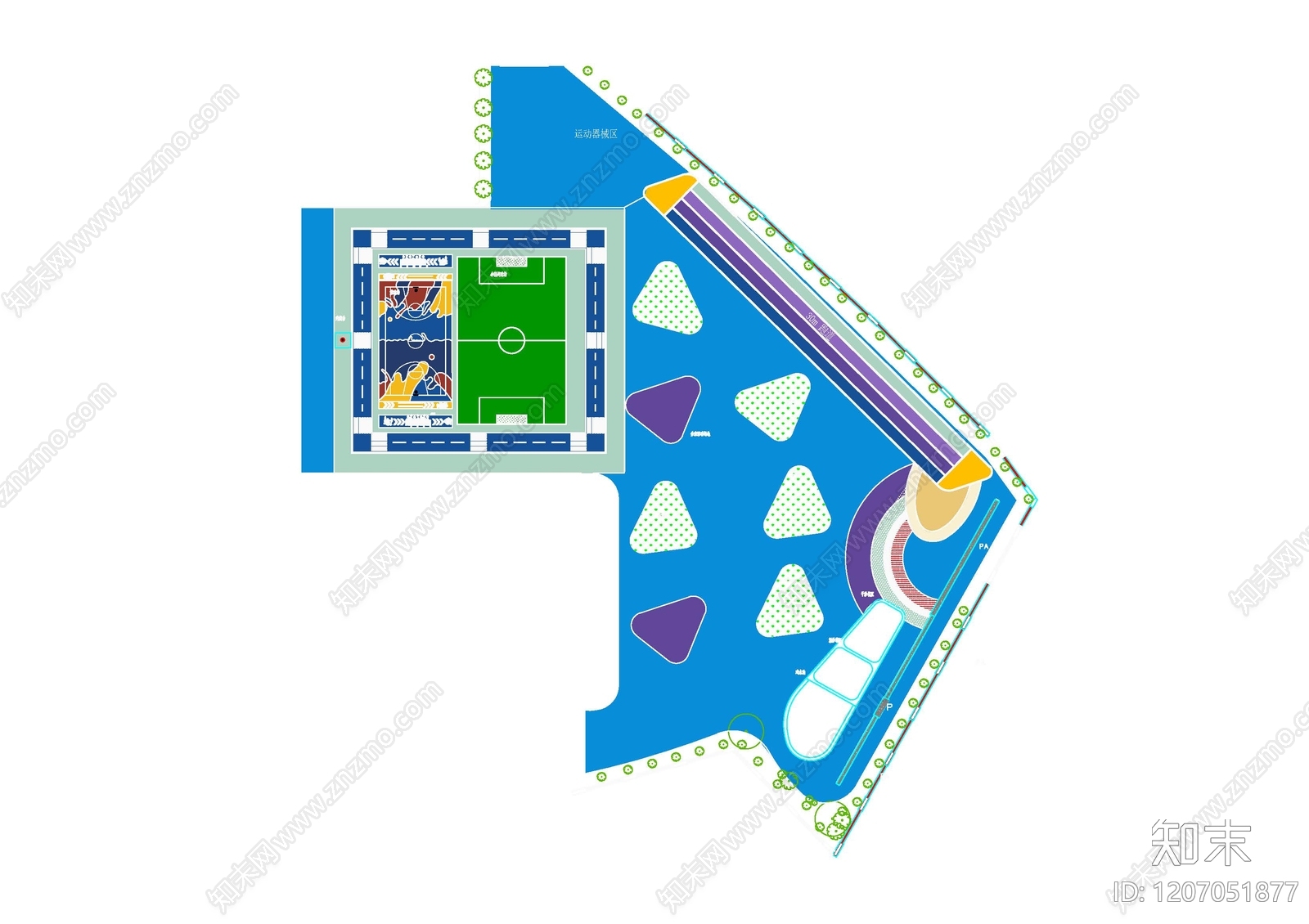 现代幼儿园施工图下载【ID:1207051877】