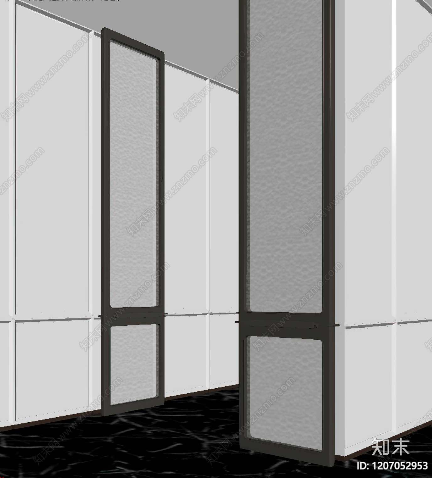 现代轻奢屏风SU模型下载【ID:1207052953】