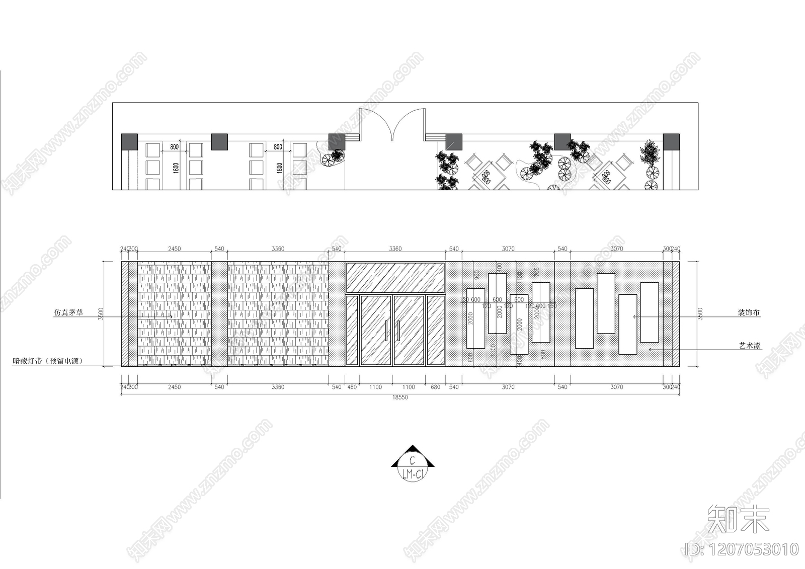 现代其他餐饮空间cad施工图下载【ID:1207053010】