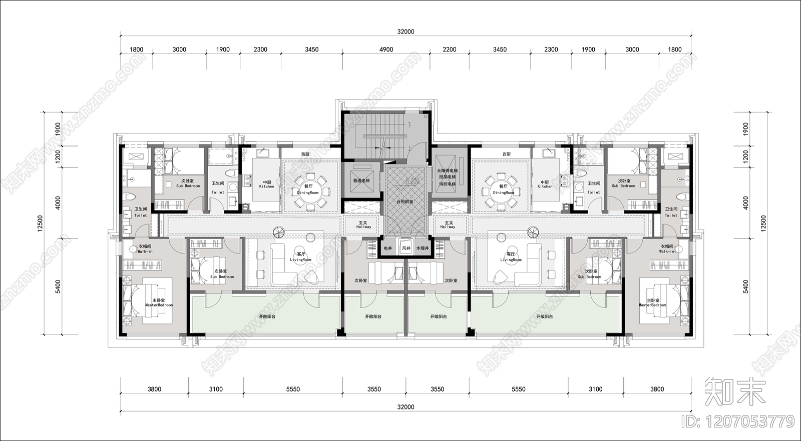 高层住宅施工图下载【ID:1207053779】
