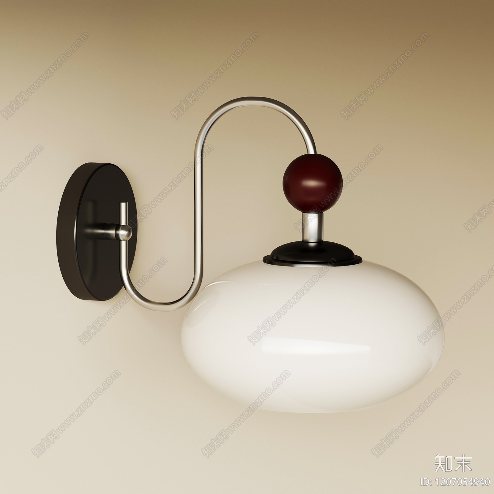 现代壁灯3D模型下载【ID:1207054940】