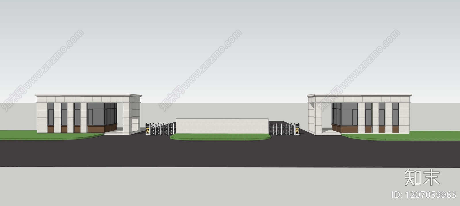 现代小公建SU模型下载【ID:1207059963】