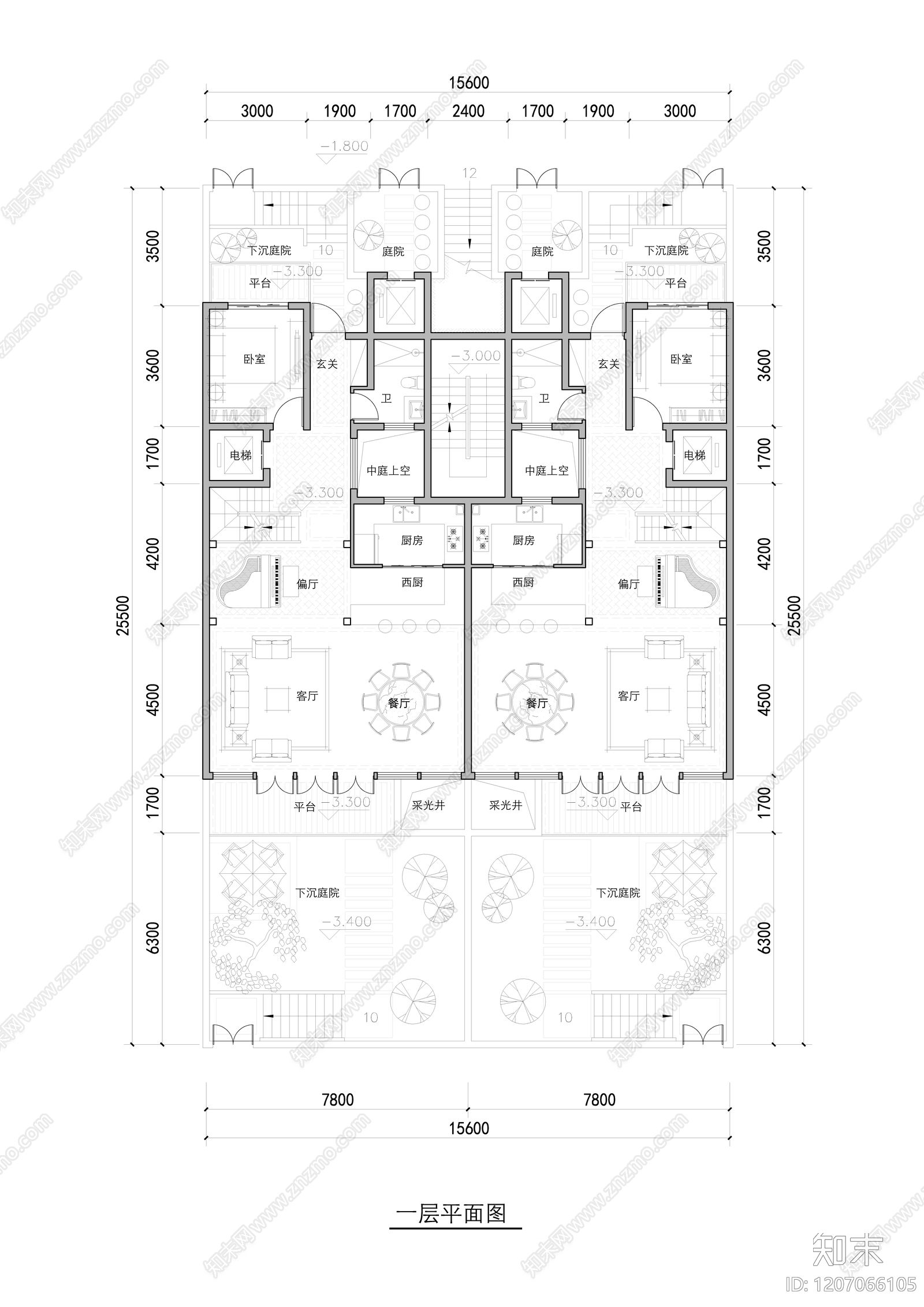现代,新中式别墅建筑CAD图纸