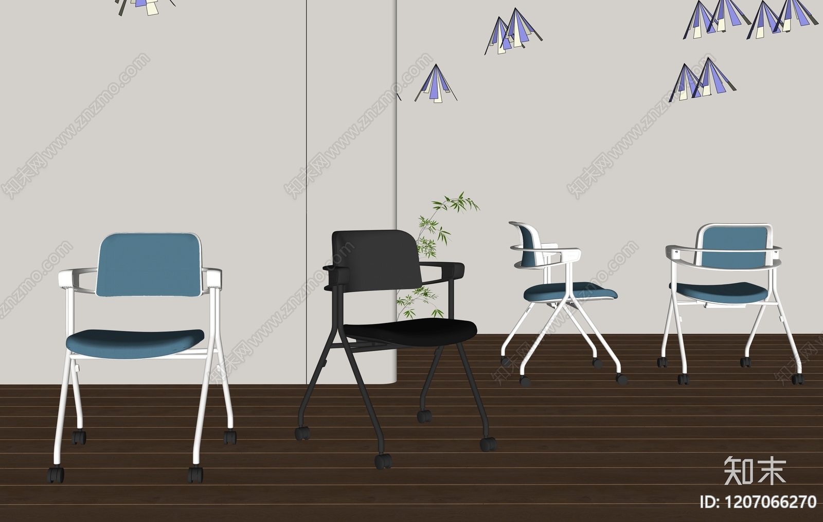 现代办公椅SU模型下载【ID:1207066270】
