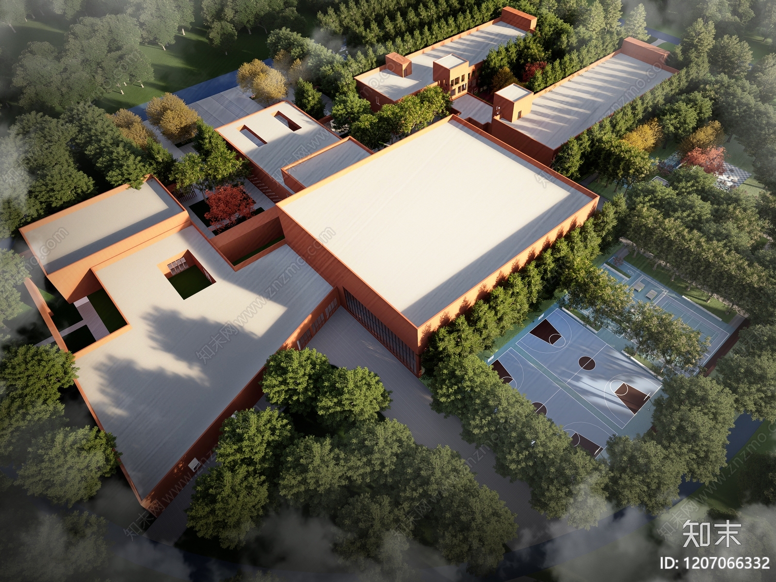 现代新中式其他公共建筑SU模型下载【ID:1207066332】