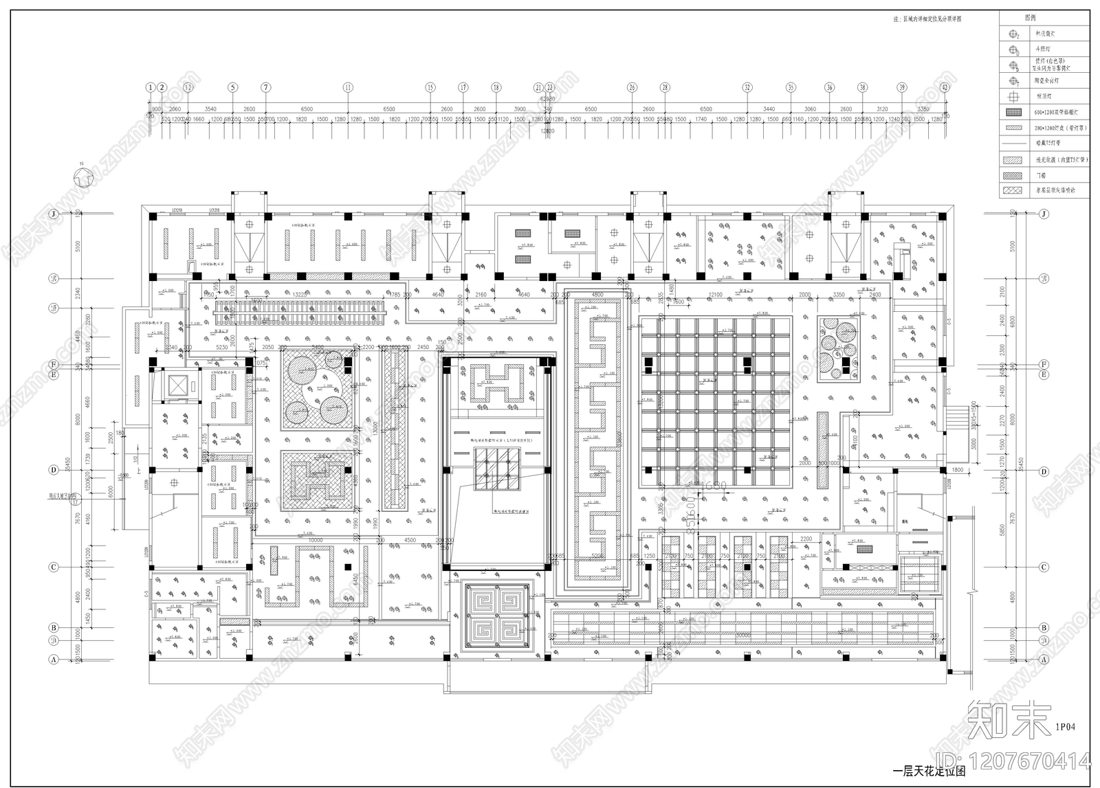 现代超市cad施工图下载【ID:1207670414】