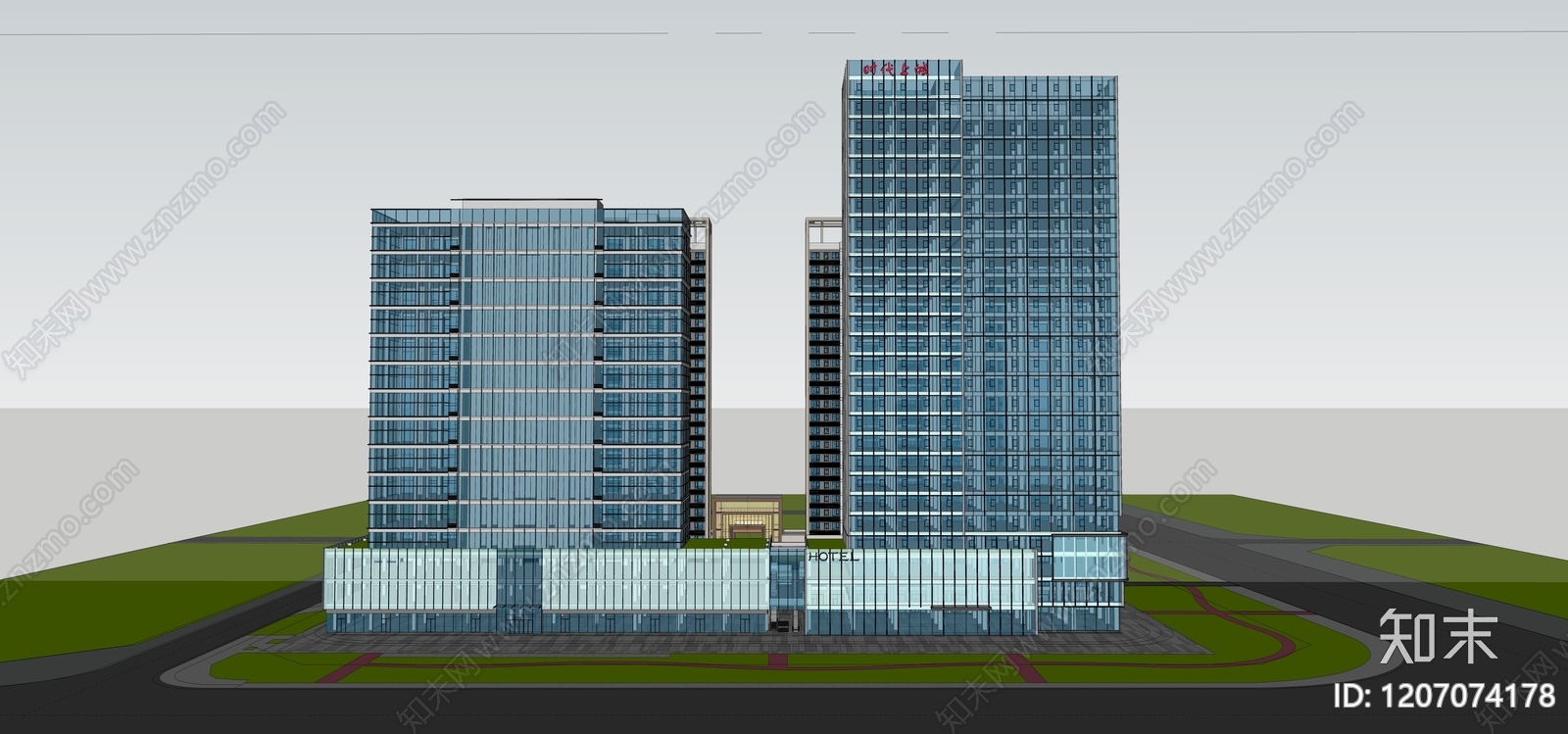 现代其他公共建筑SU模型下载【ID:1207074178】