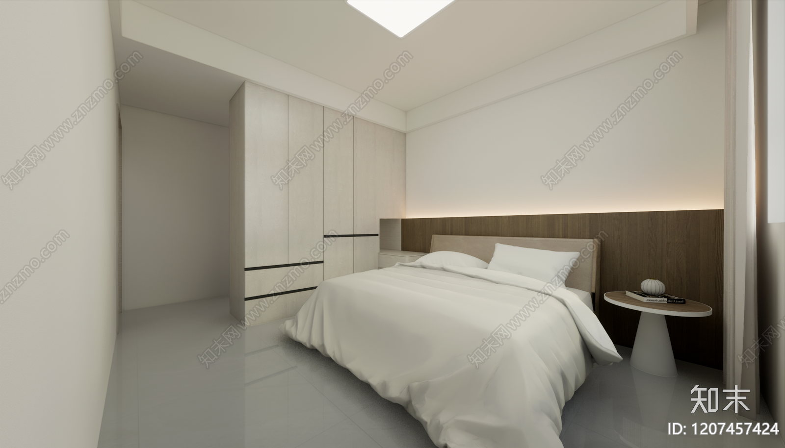 现代简约家居客厅SU模型下载【ID:1207457424】
