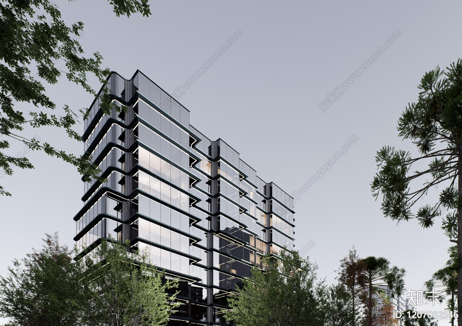 现代小区建筑下载【ID:1207082646】