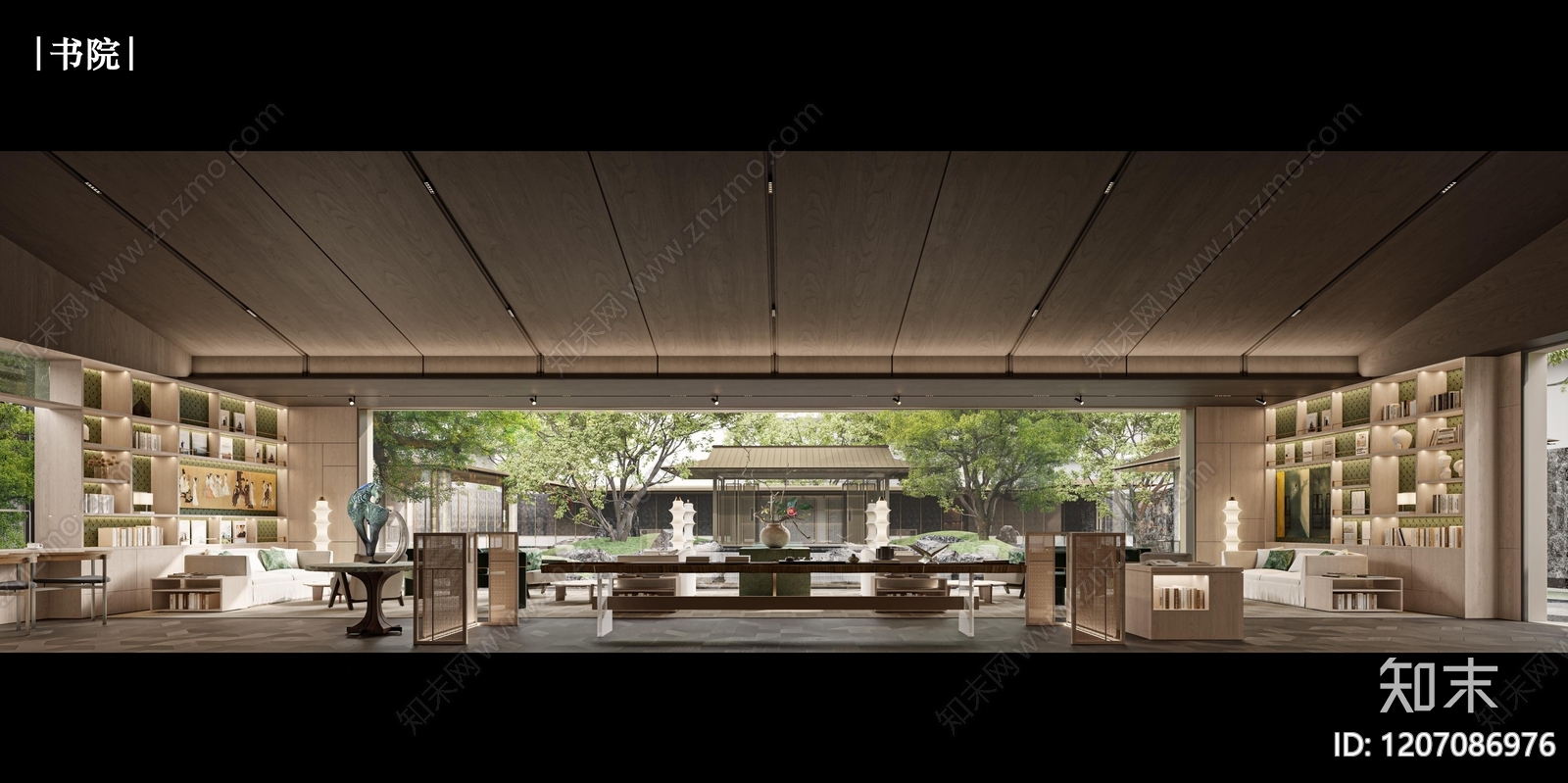 新中式中古售楼处下载【ID:1207086976】