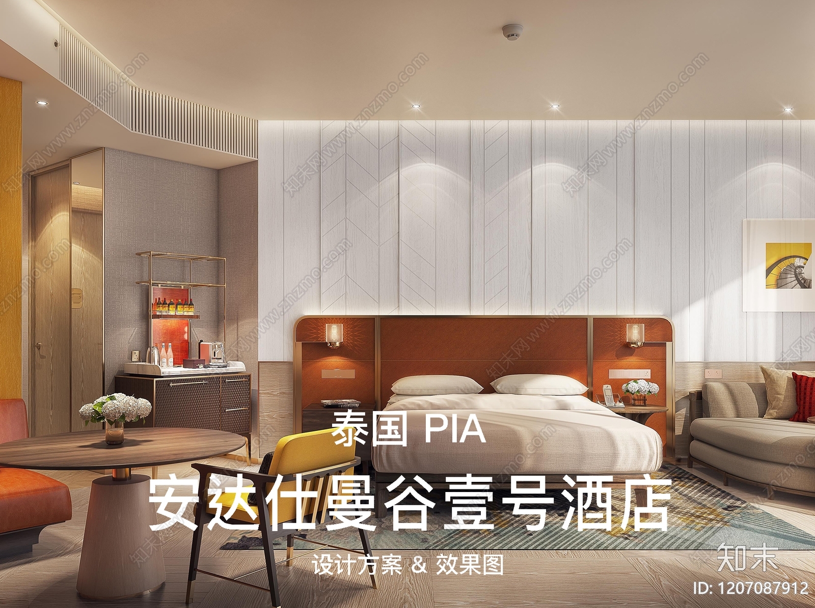 奶油轻奢酒店民宿软装下载【ID:1207087912】