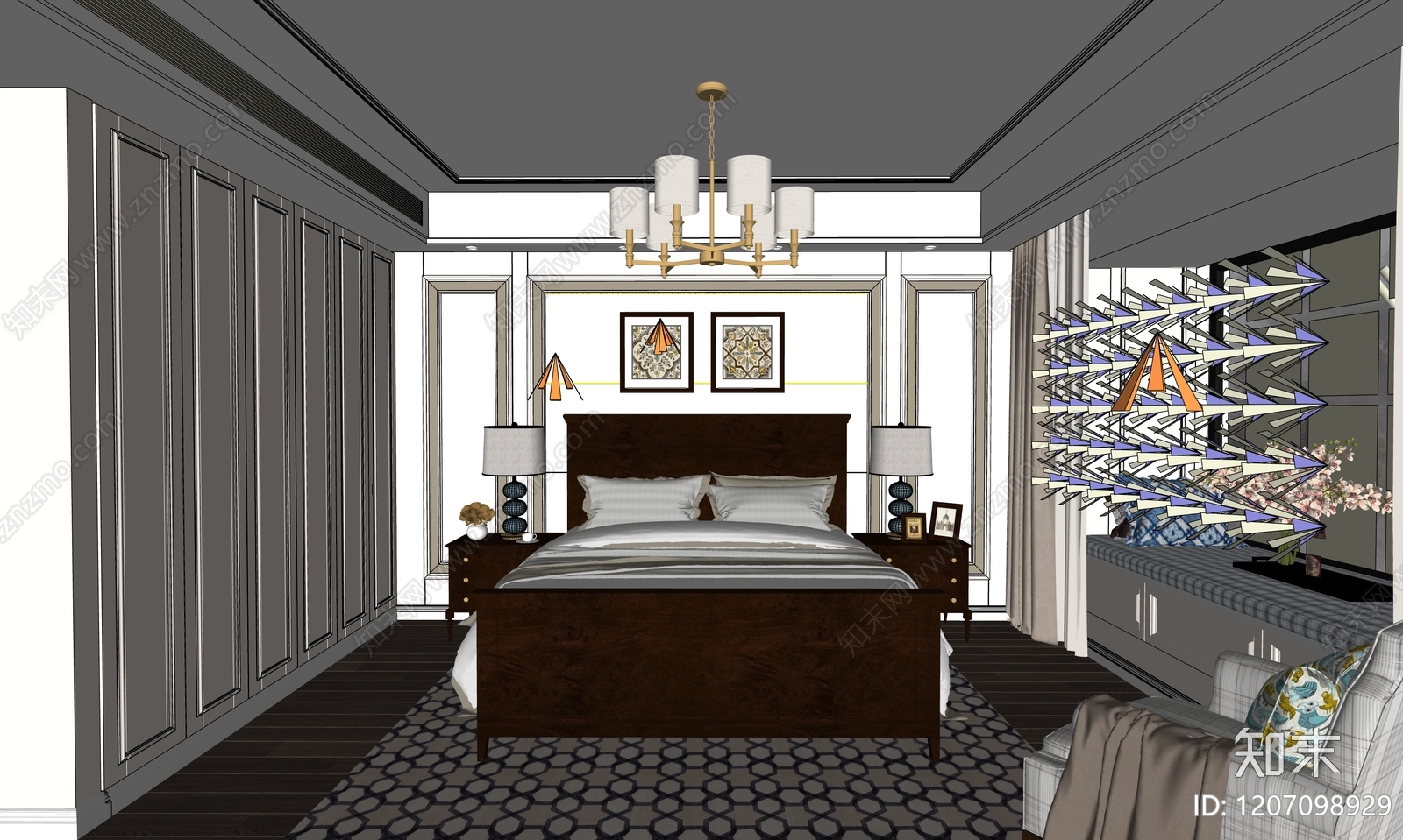 装饰挂画挂画SU模型下载【ID:1227537223】