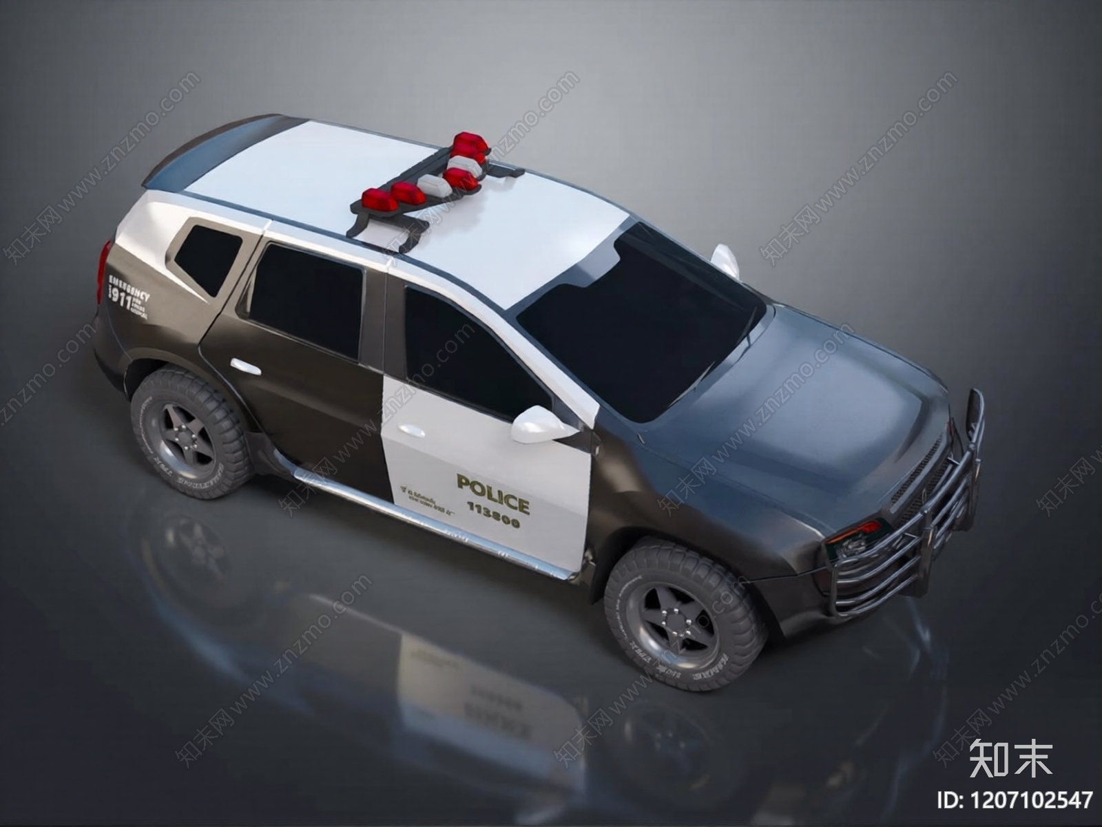 写实风格警车3D模型下载【ID:1207102547】