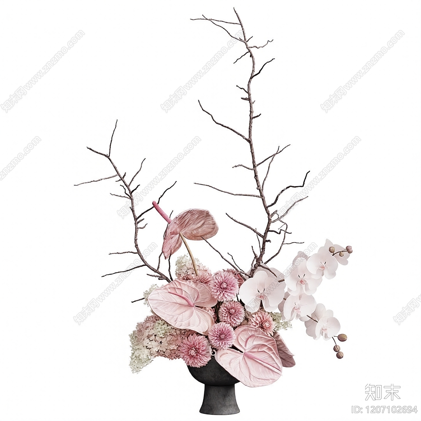 现代花卉3D模型下载【ID:1207102694】