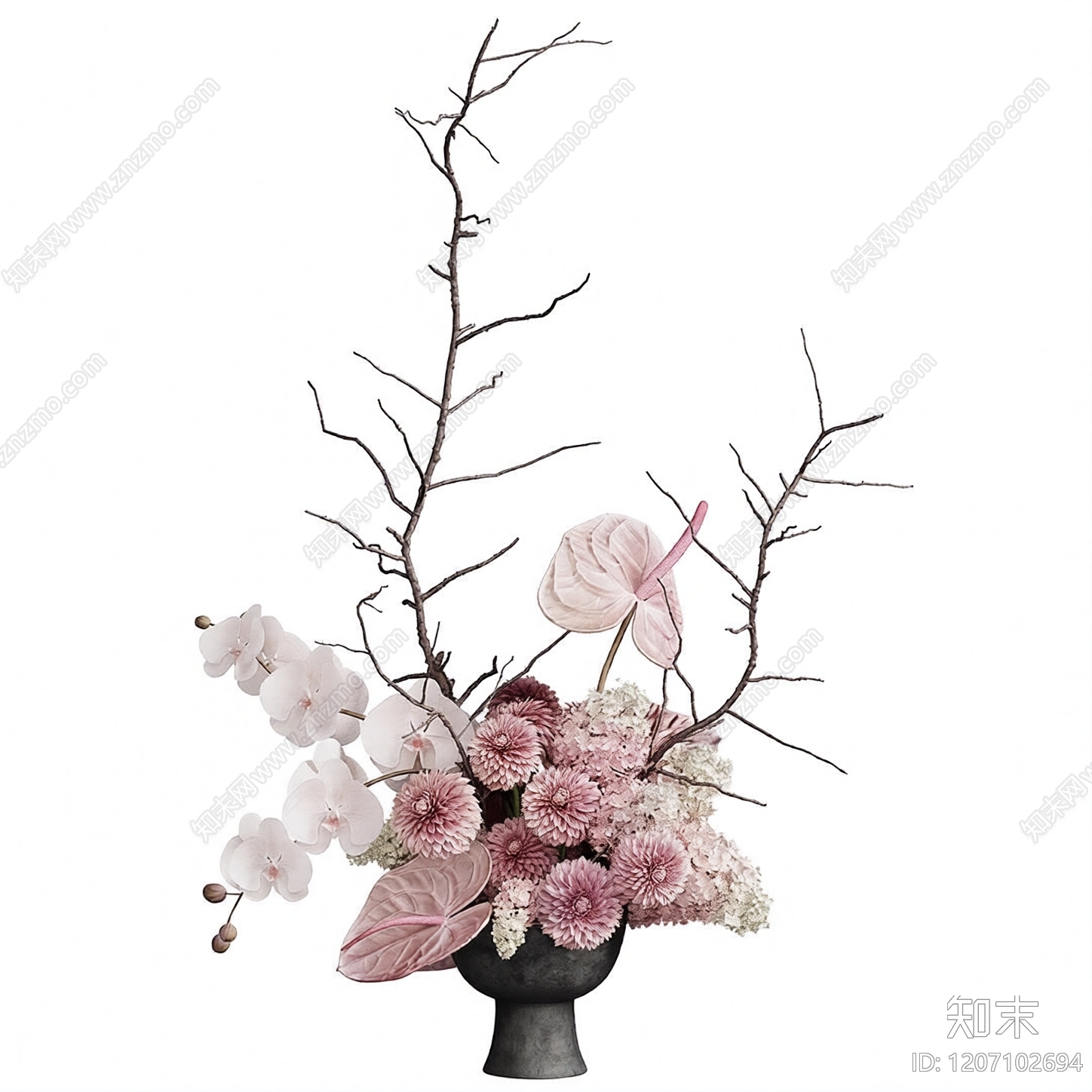 现代花卉3D模型下载【ID:1207102694】