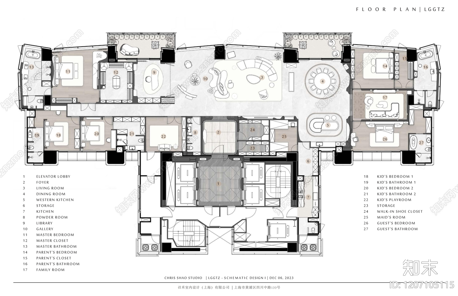 现代新中式大平层下载【ID:1207105115】