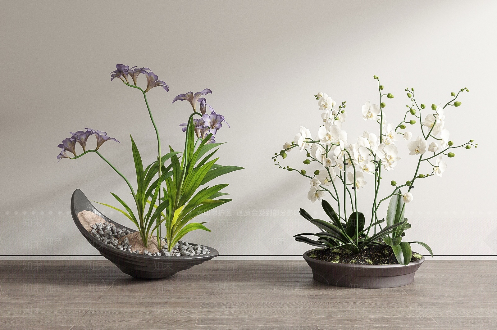 蝴蝶兰盆栽SU模型下载【ID:1207107901】