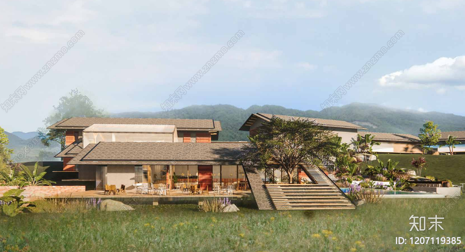 现代美丽乡村规划下载【ID:1207119385】