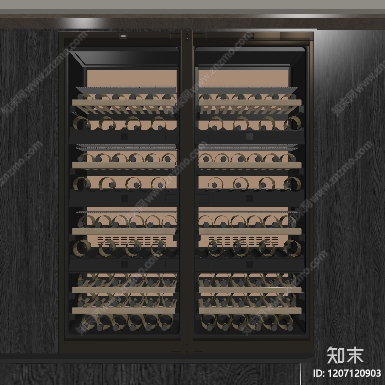 现代酒柜SU模型下载【ID:1207120903】