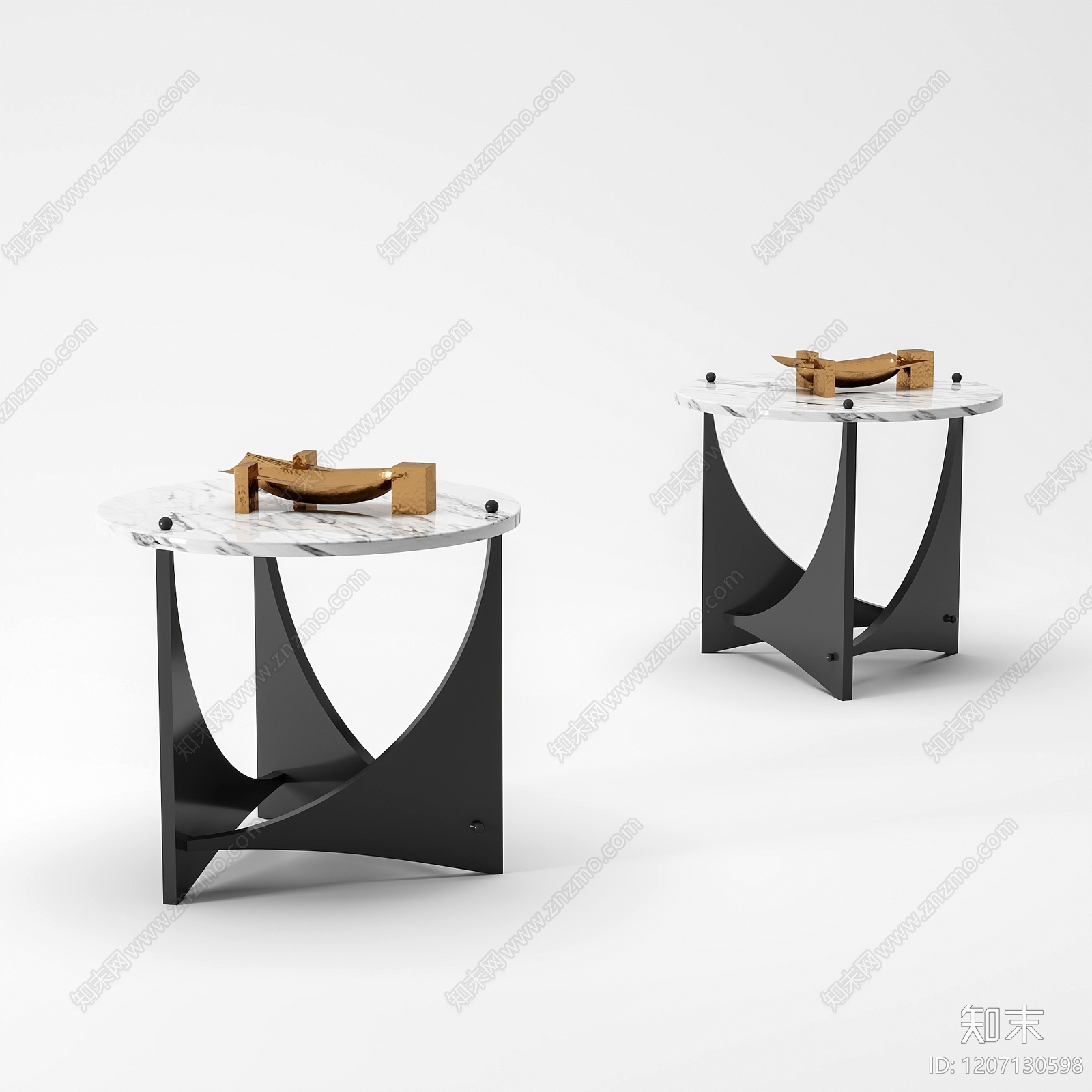 现代复古边几3D模型下载【ID:1207130598】