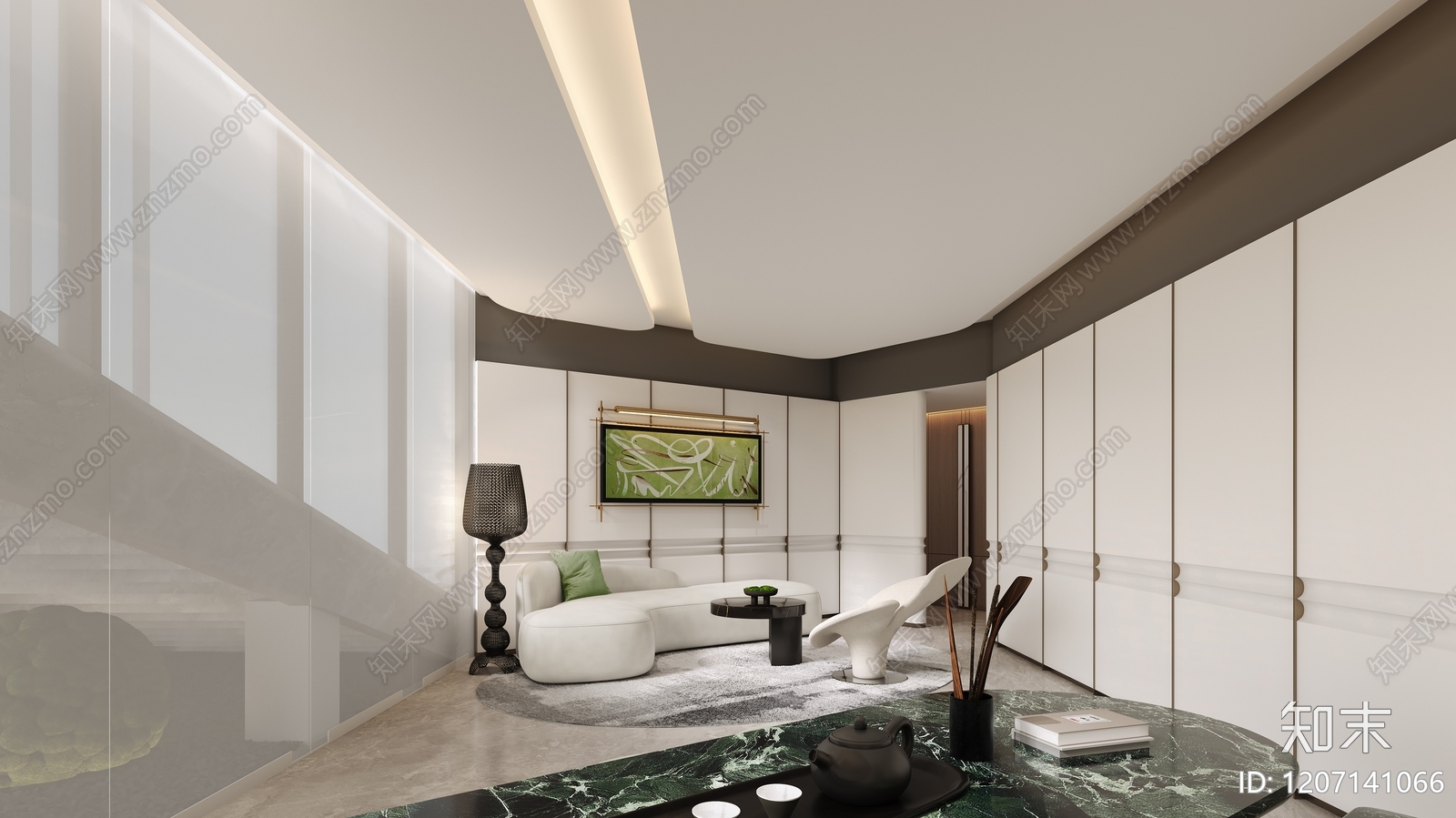 现代美容院3D模型下载【ID:1207141066】