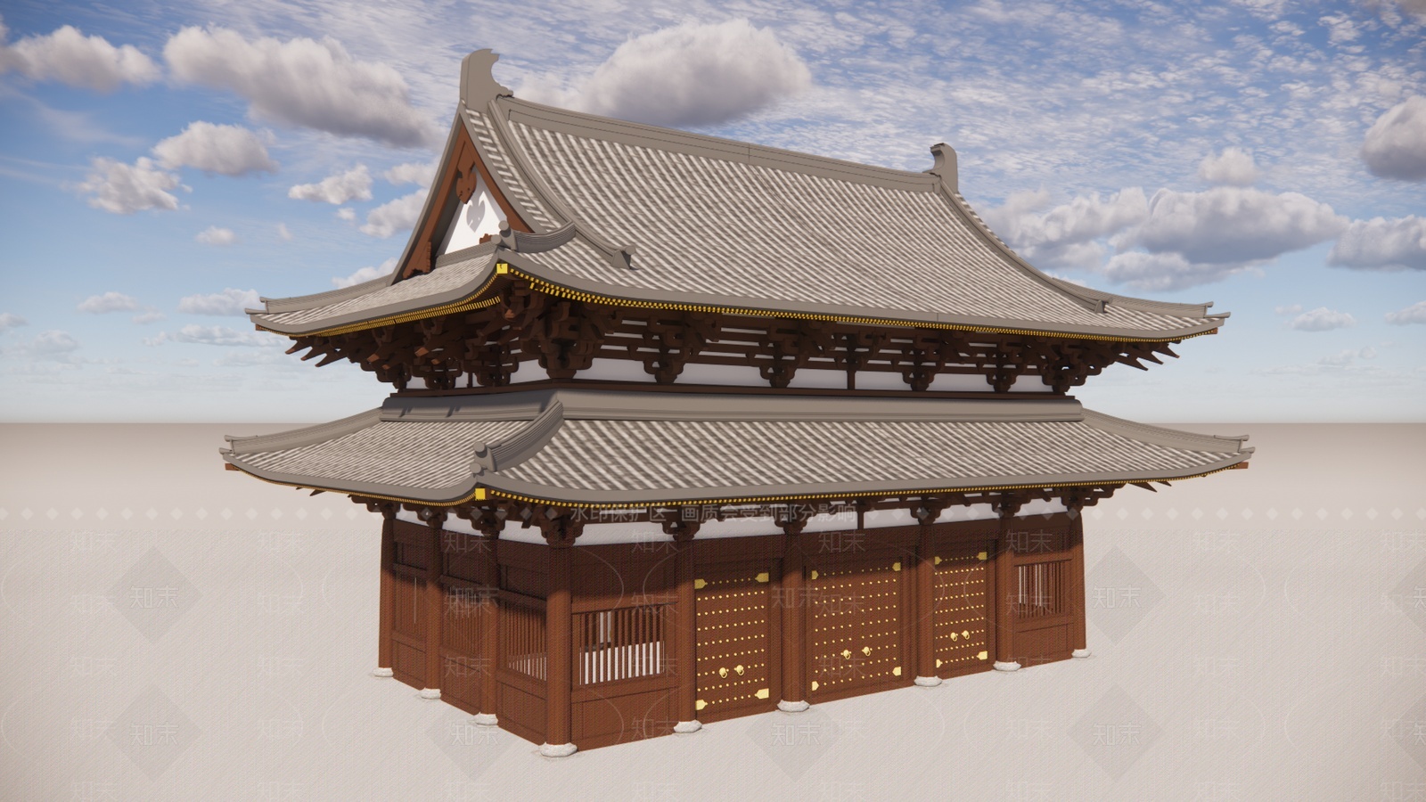 中式古建筑SU模型下载【ID:1207160725】