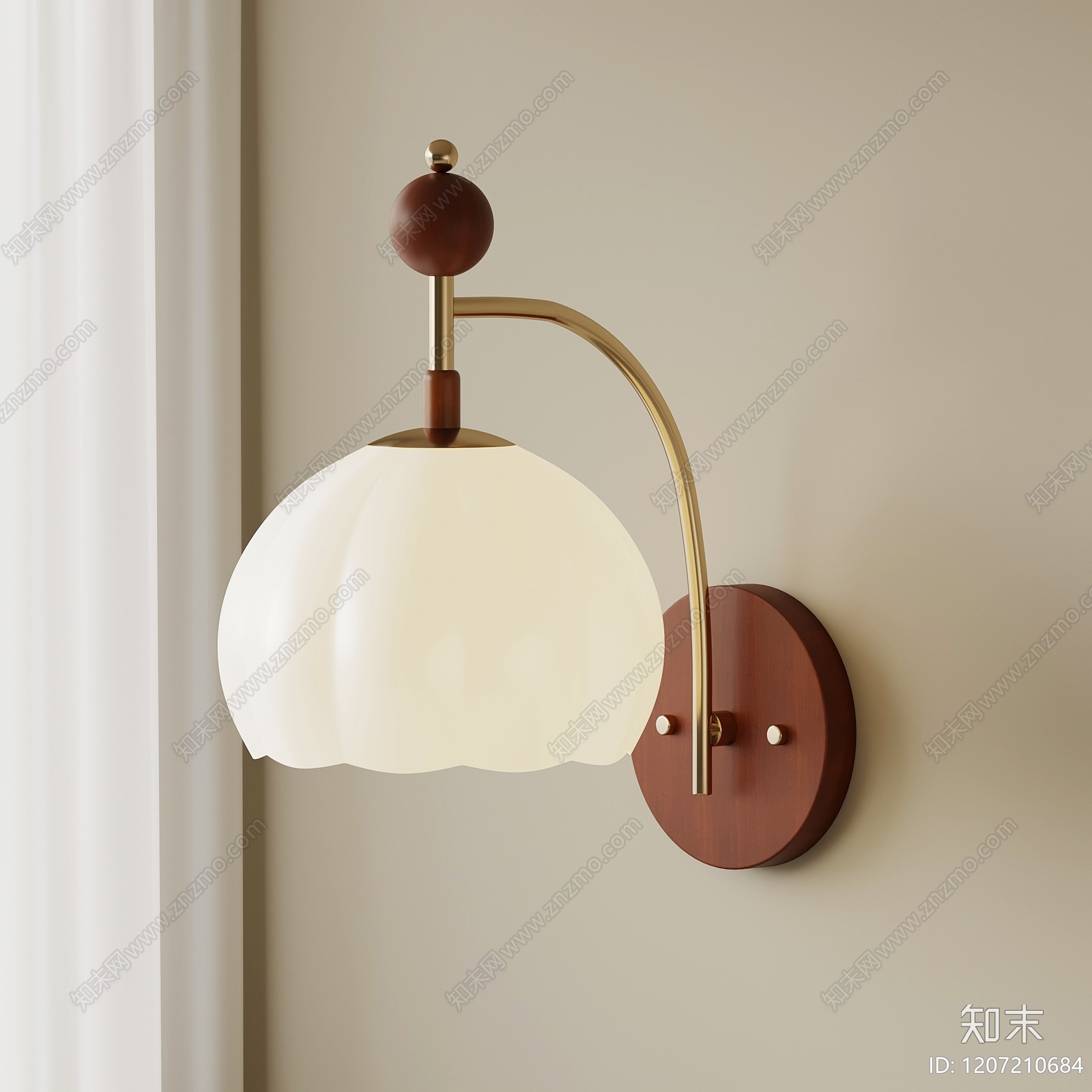 法式复古壁灯SU模型下载【ID:1207210684】