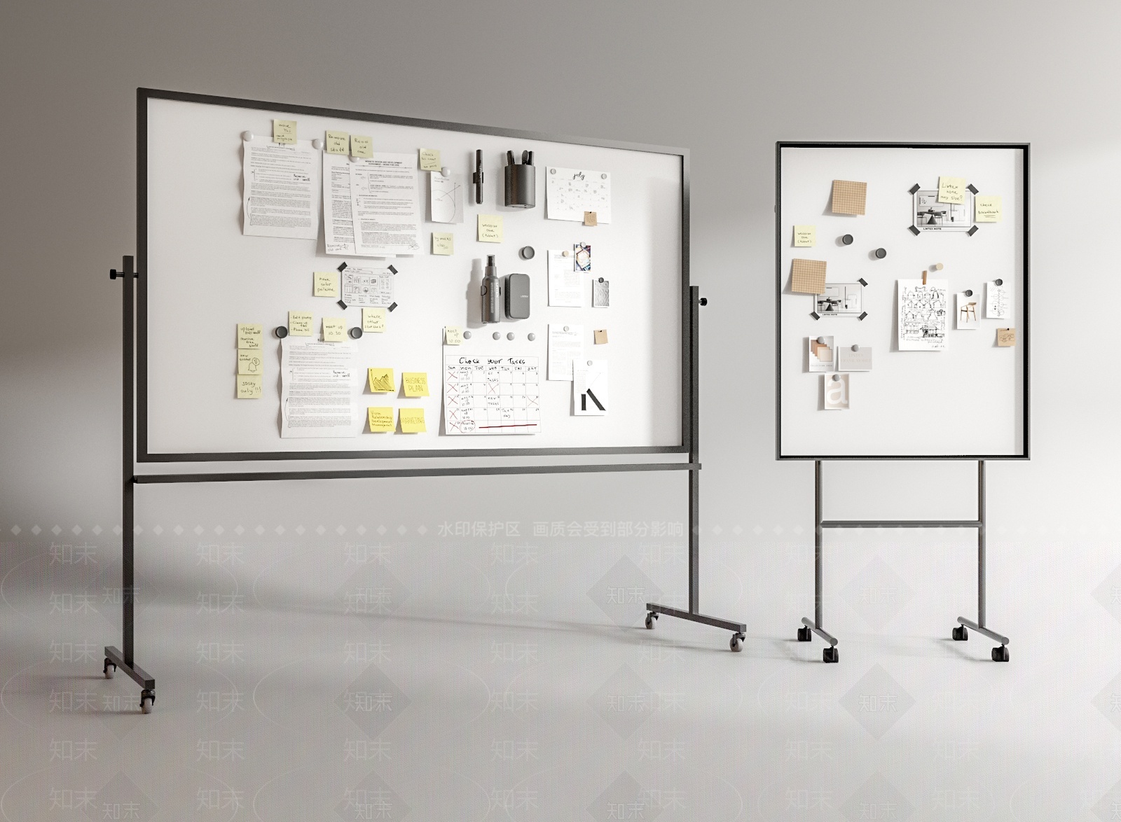 办公白板SU模型下载【ID:1207284906】