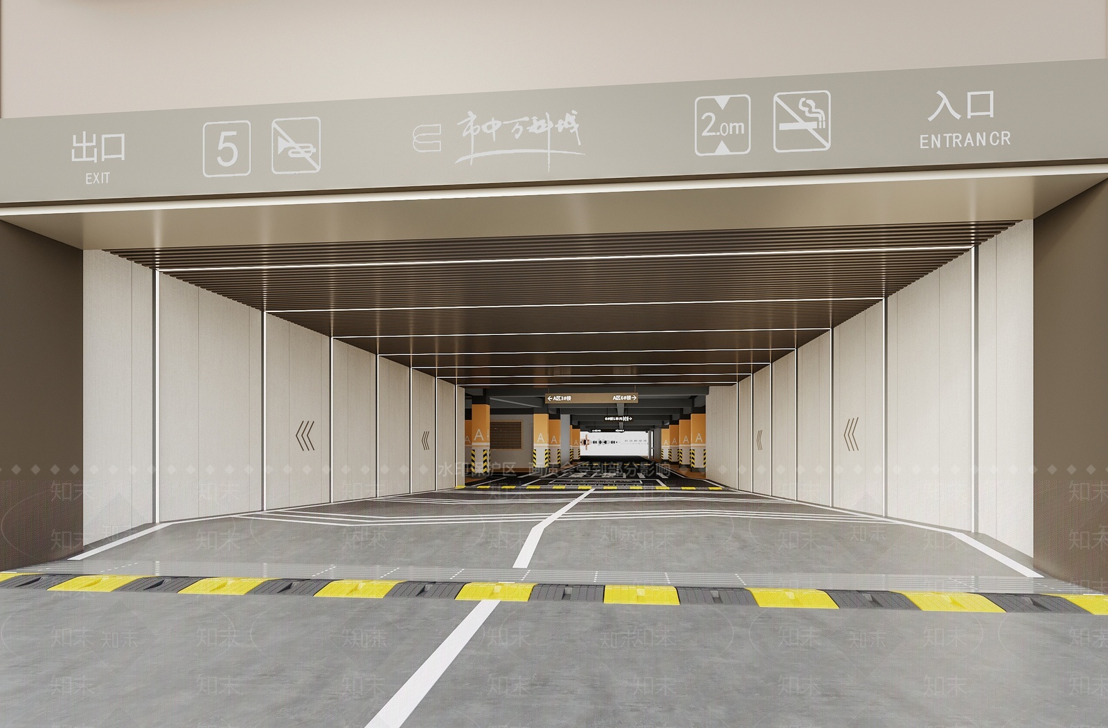 现代停车场入口SU模型下载【ID:1207317291】