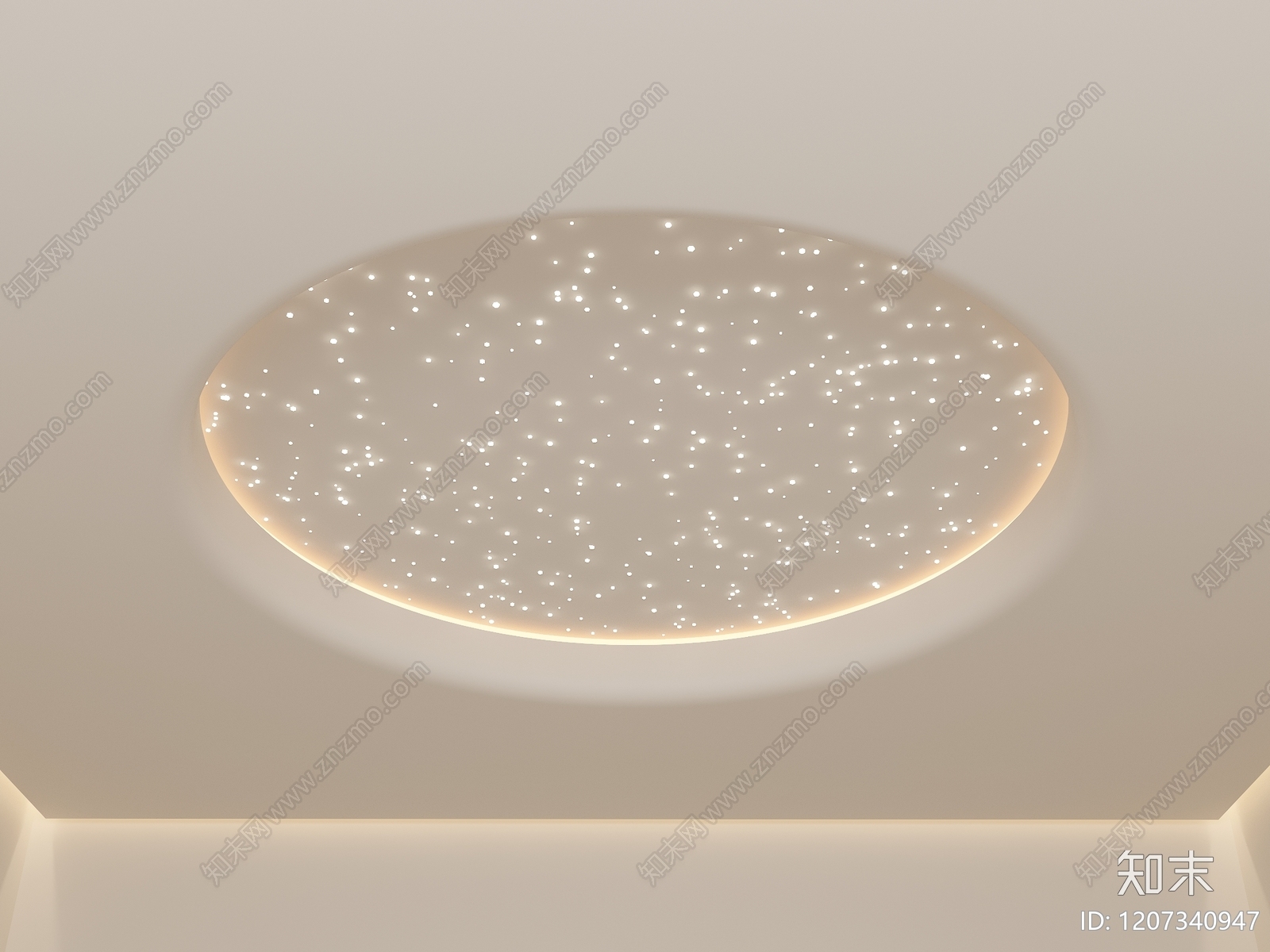 奶油侘寂吊顶3D模型下载【ID:1207340947】
