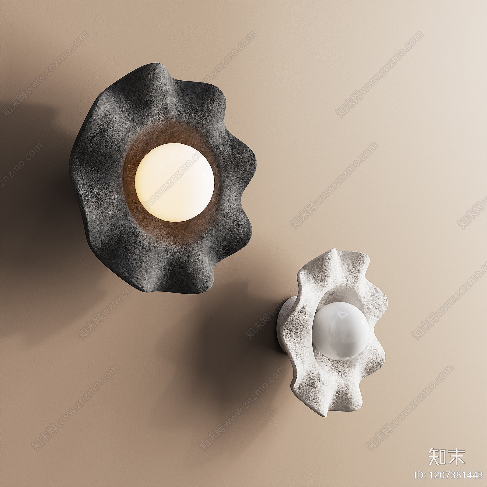 现代壁灯3D模型下载【ID:1207381443】