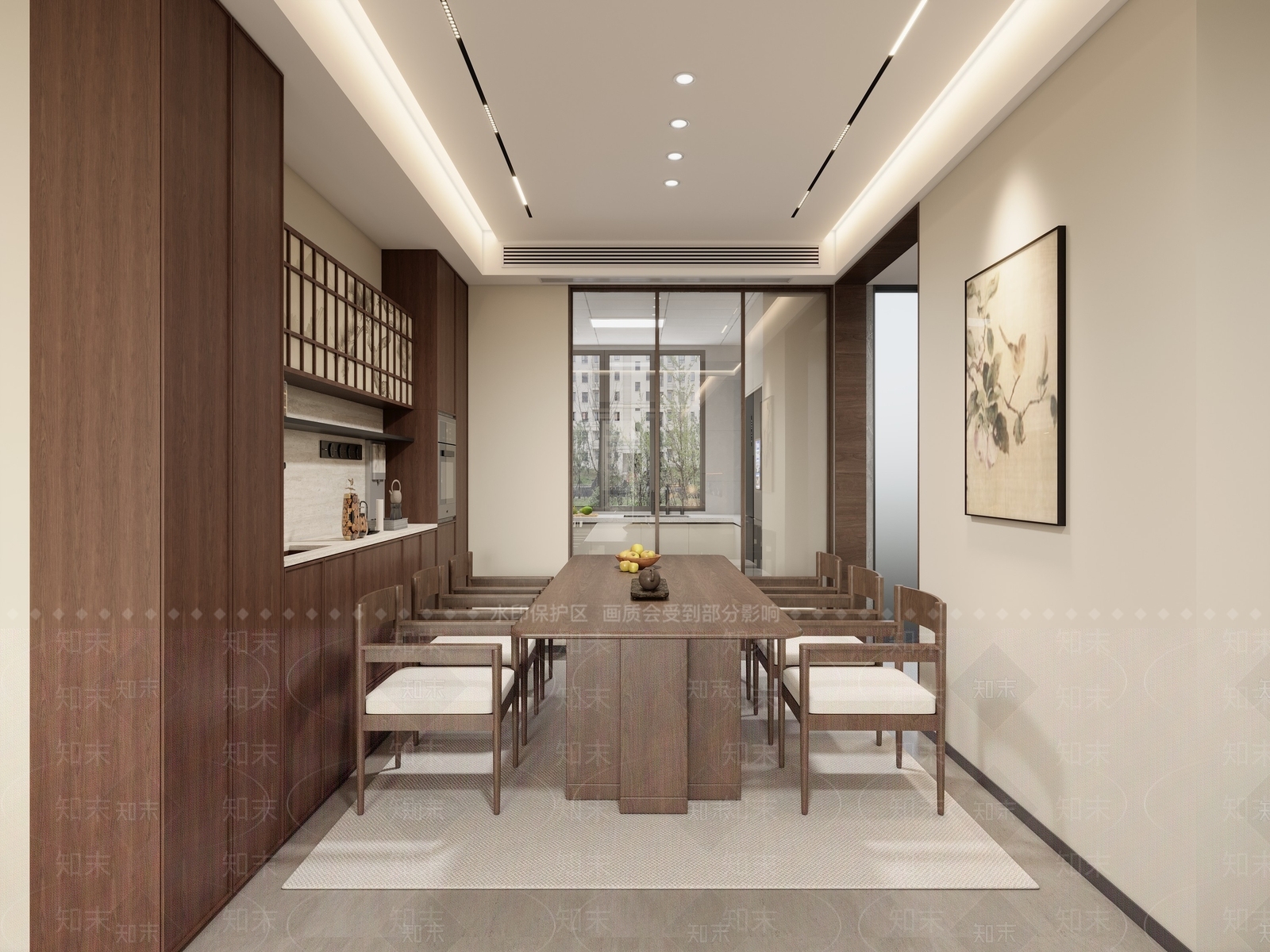 木质餐边柜餐边柜3D模型下载【ID:1227293646】