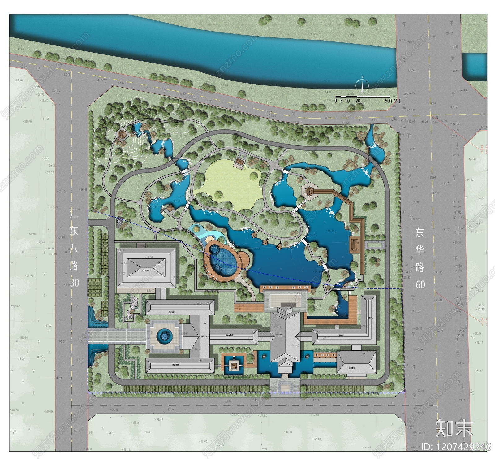 新中式酒店景观下载【ID:1207429246】