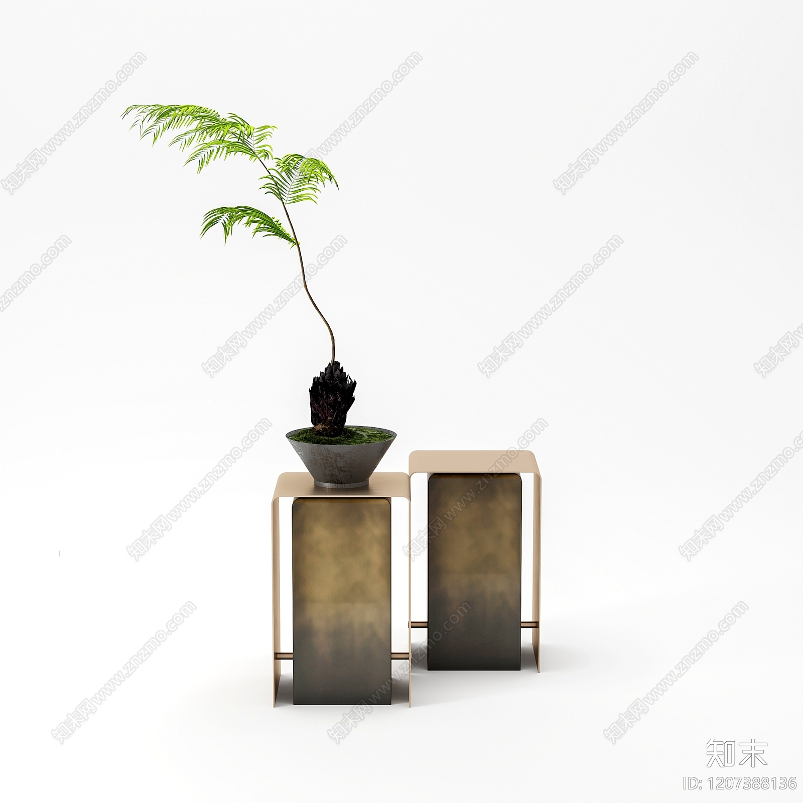 现代新中式边几SU模型下载【ID:1207388136】