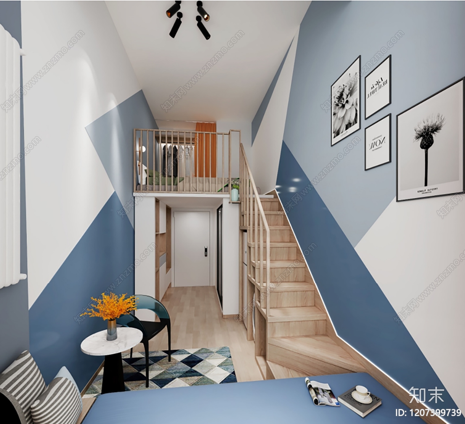 现代公寓3D模型下载【ID:1207399739】