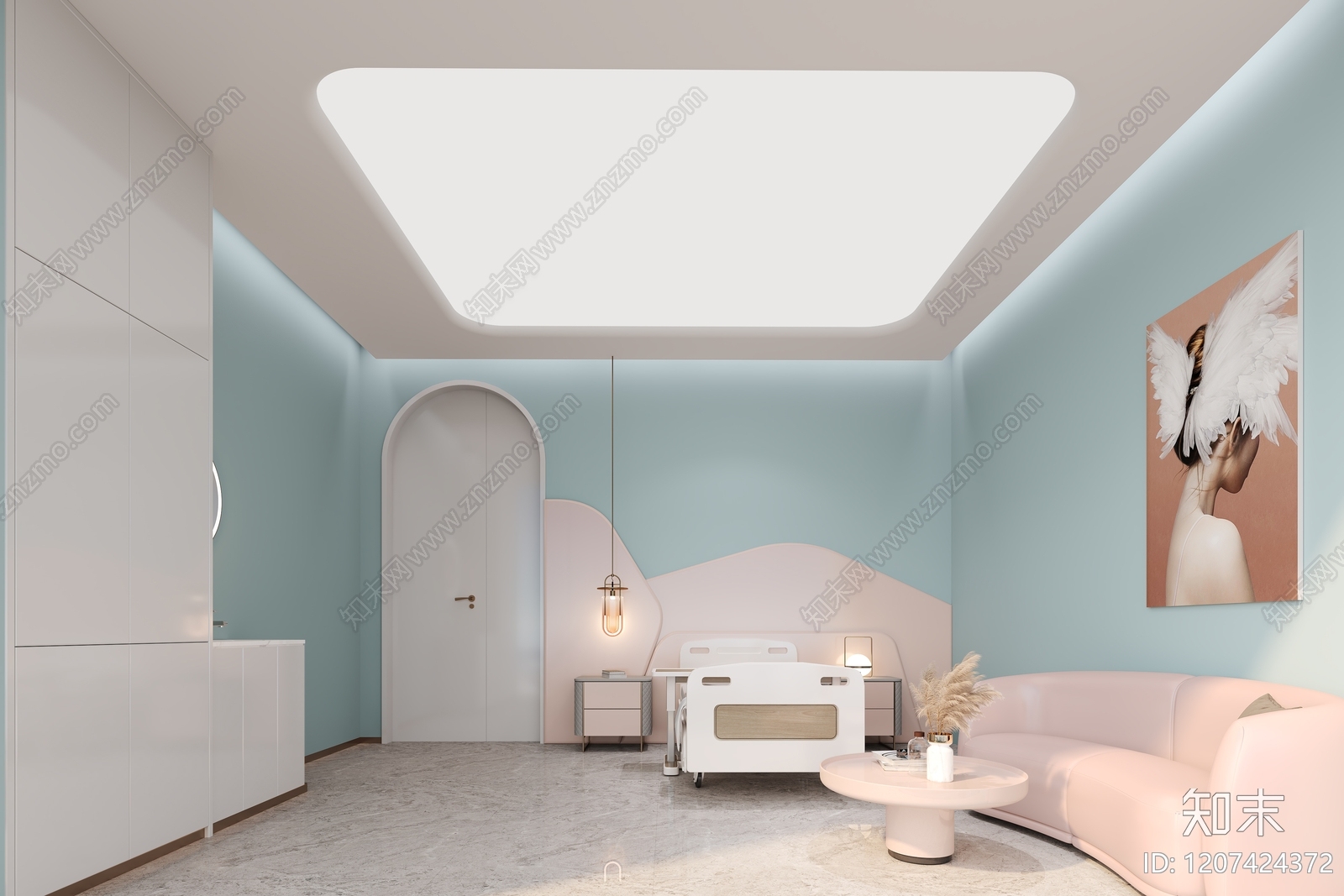 现代美容院3D模型下载【ID:1207424372】