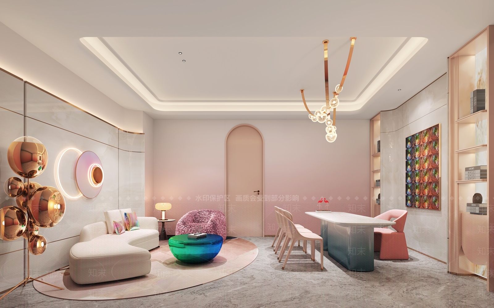 现代美容院3D模型下载【ID:1207425048】