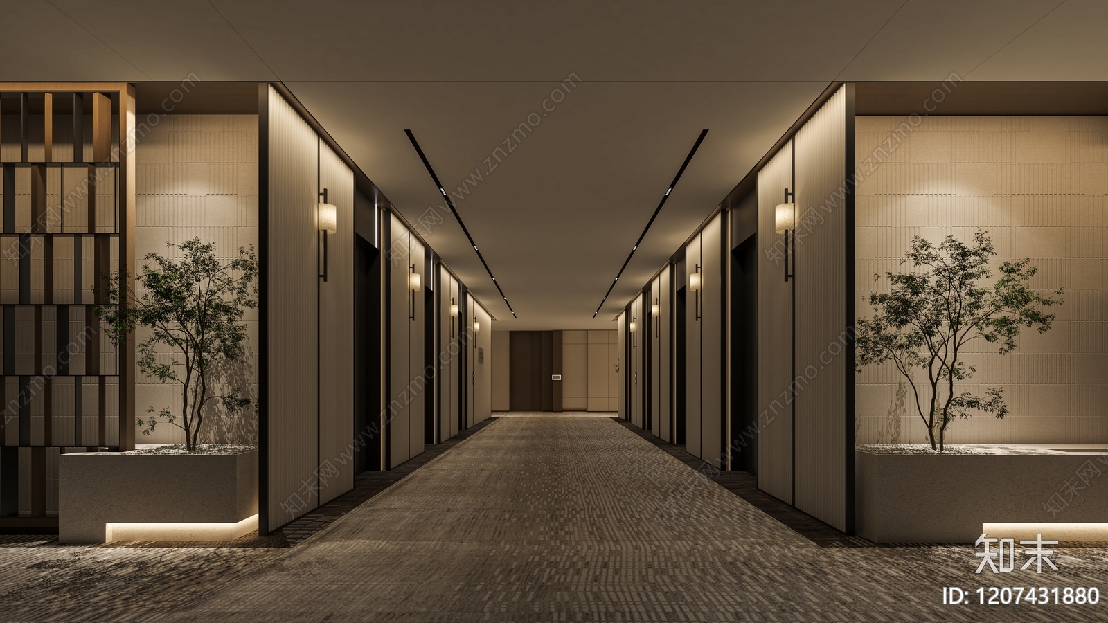 现代酒店3D模型下载【ID:1207431880】