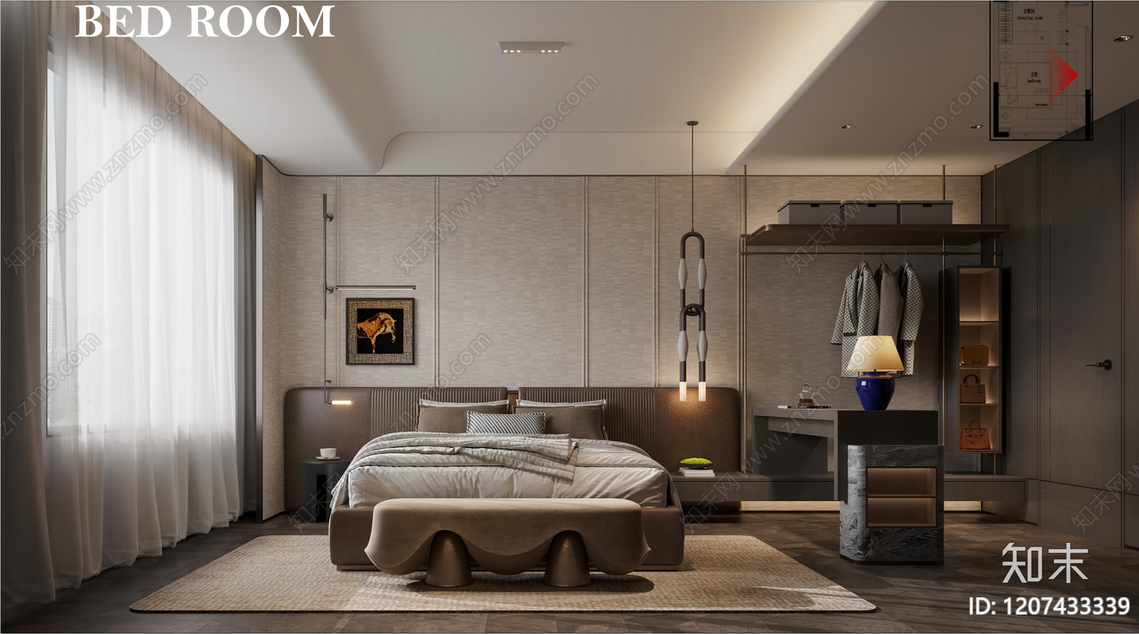 现代轻奢样板间下载【ID:1207433339】