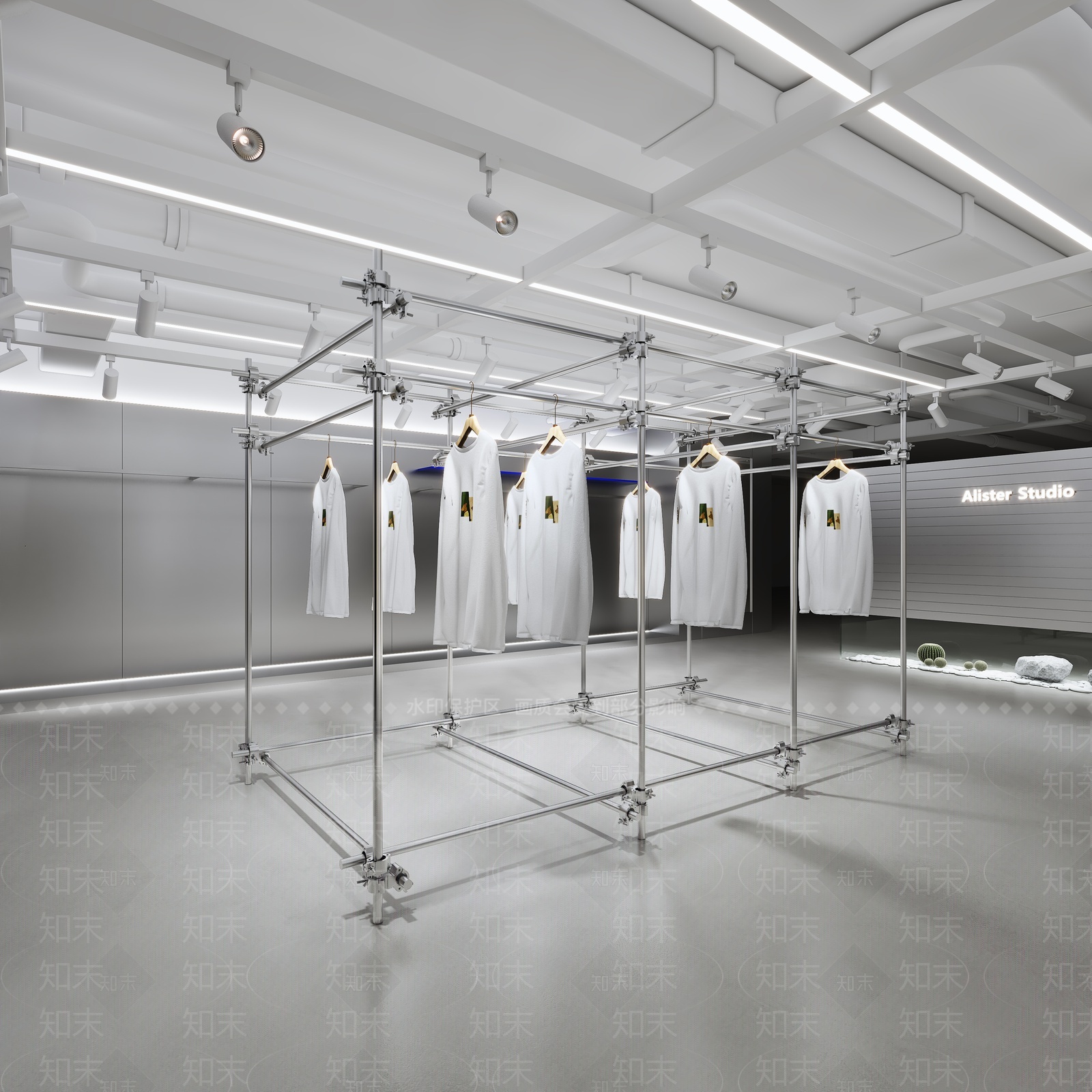 现代展示架3D模型下载【ID:1207435207】