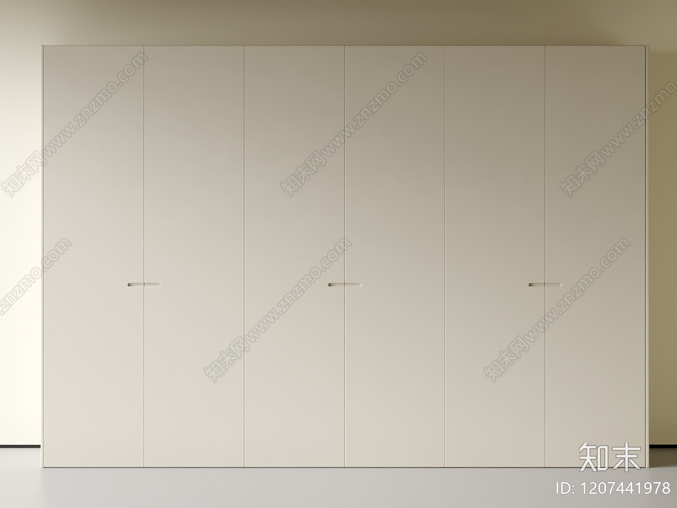 现代中古衣柜3D模型下载【ID:1207441978】