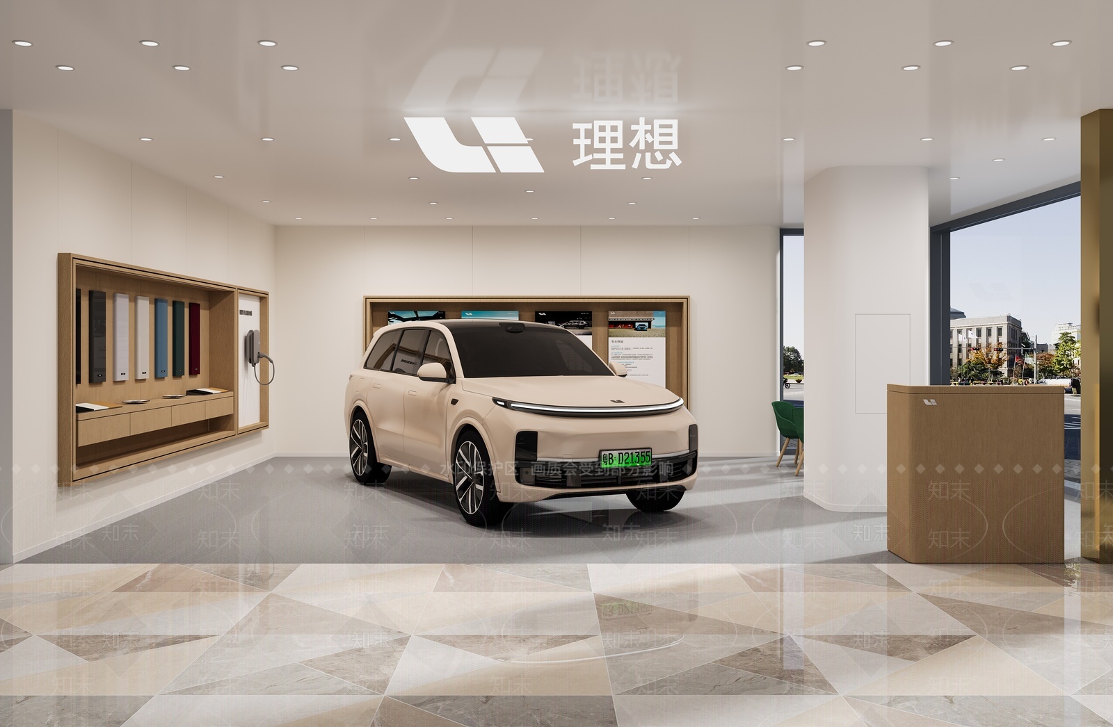 现代车类展厅3D模型下载【ID:1207446000】