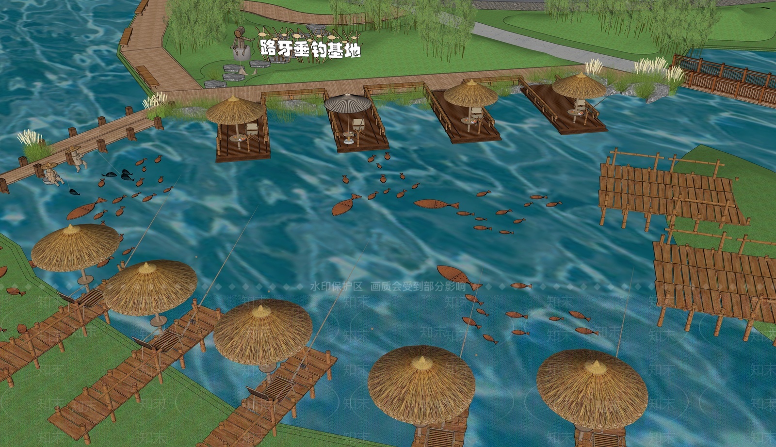 现代乡村公园SU模型下载【ID:1207447289】