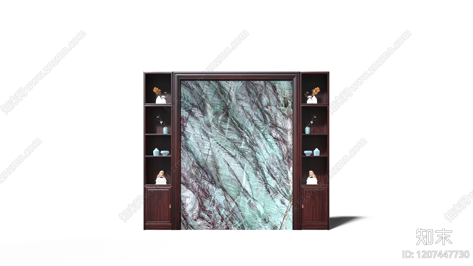 新中式中式电视柜3D模型下载【ID:1207447730】