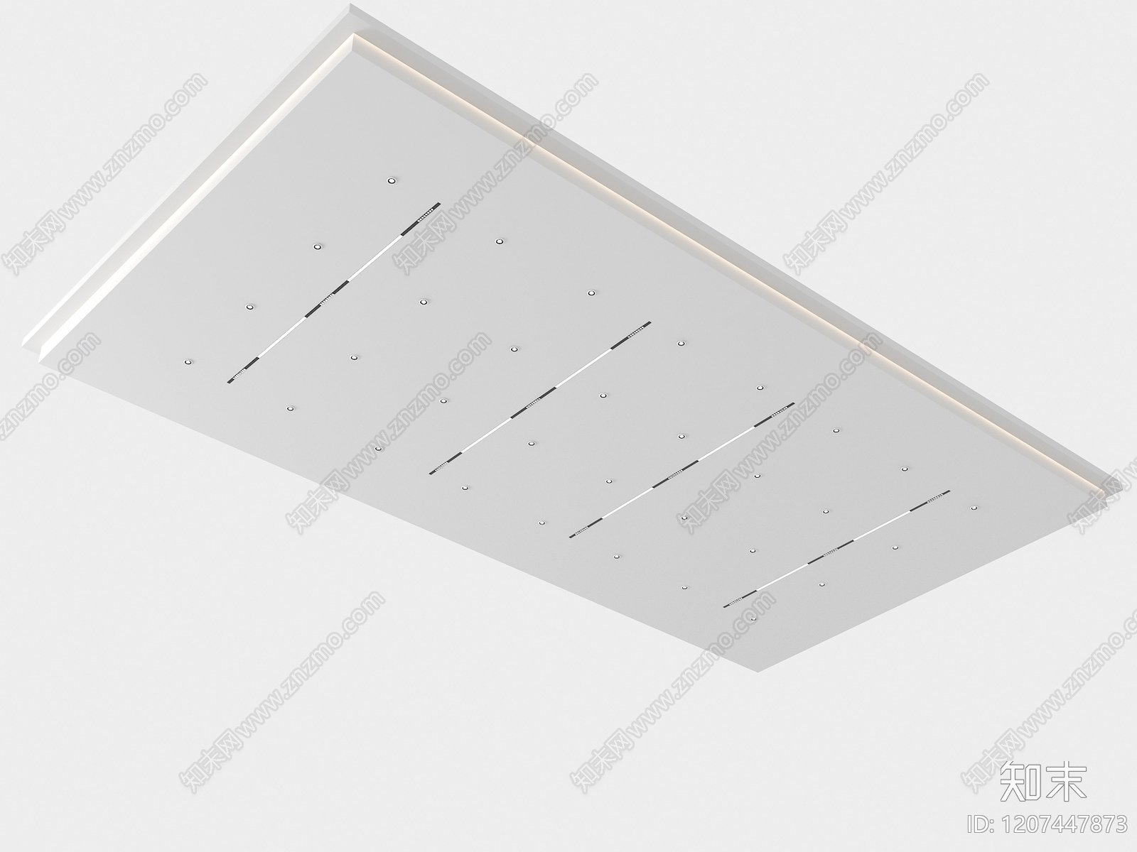 现代吊顶3D模型下载【ID:1207447873】