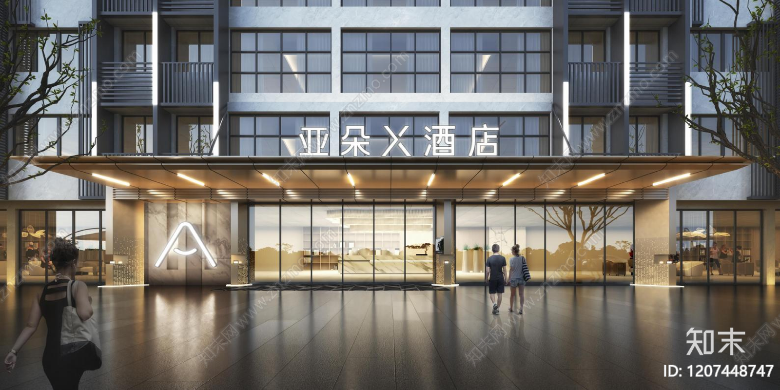 酒店公区施工图下载【ID:1207448747】