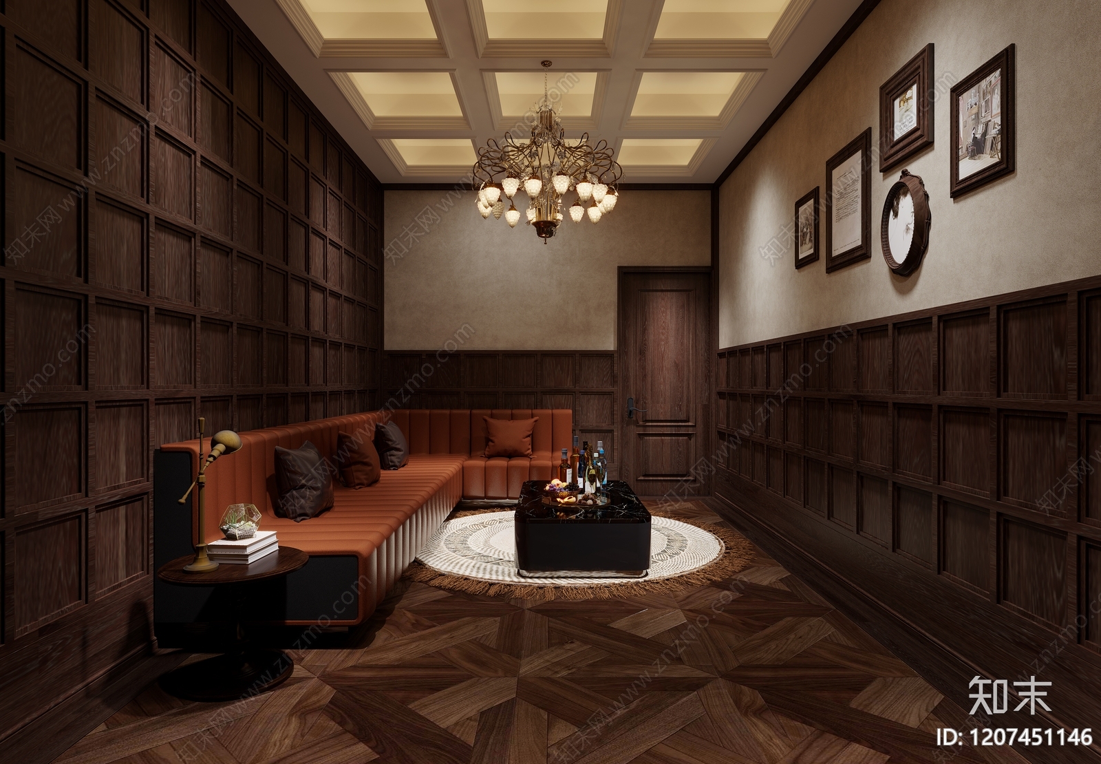 美式酒吧3D模型下载【ID:1207451146】
