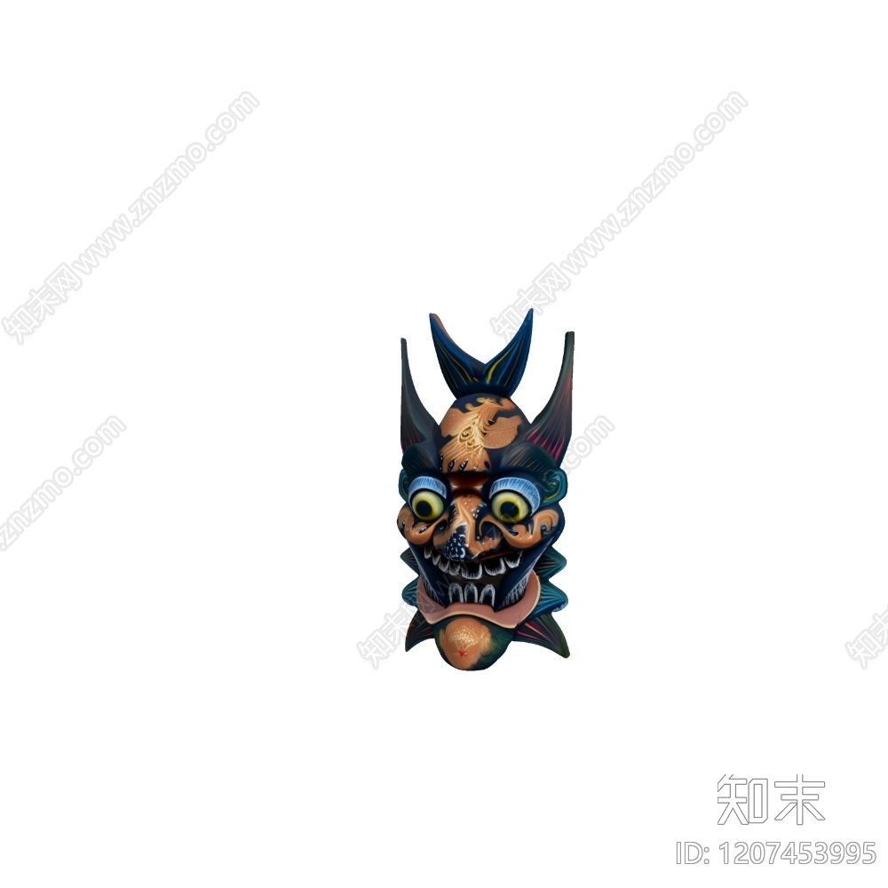 中式复古艺术装置SU模型下载【ID:1207453995】