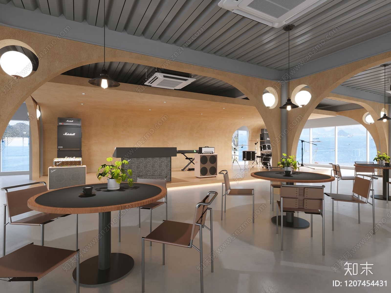 现代其他餐饮空间3D模型下载【ID:1207454431】